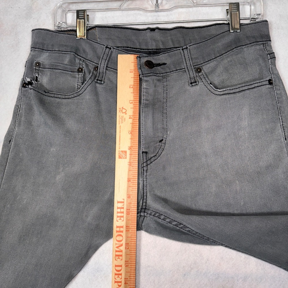 Levi's Jeans Mens 33x30 511 Slim Fit Gray Good Condition Stretch Denim - Picture 12 of 16